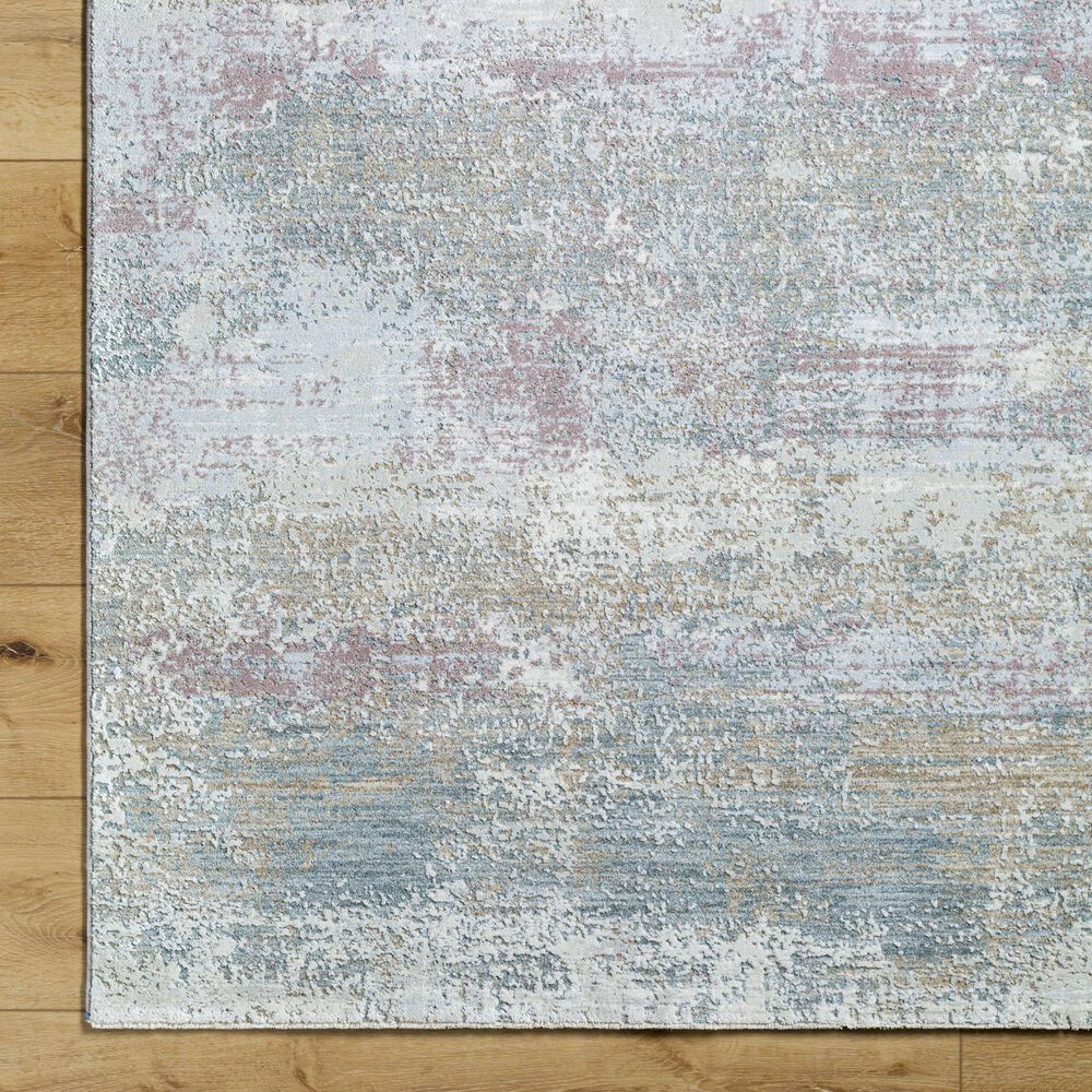 Surya Brunswick 2'7" x 7'3" Blue, Cream, Tan, Olive, Dusty Pink and Light Slate Runner, , large