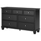 Ashley Lanolee 7-Drawer Dresser with Mirror in Black, , large