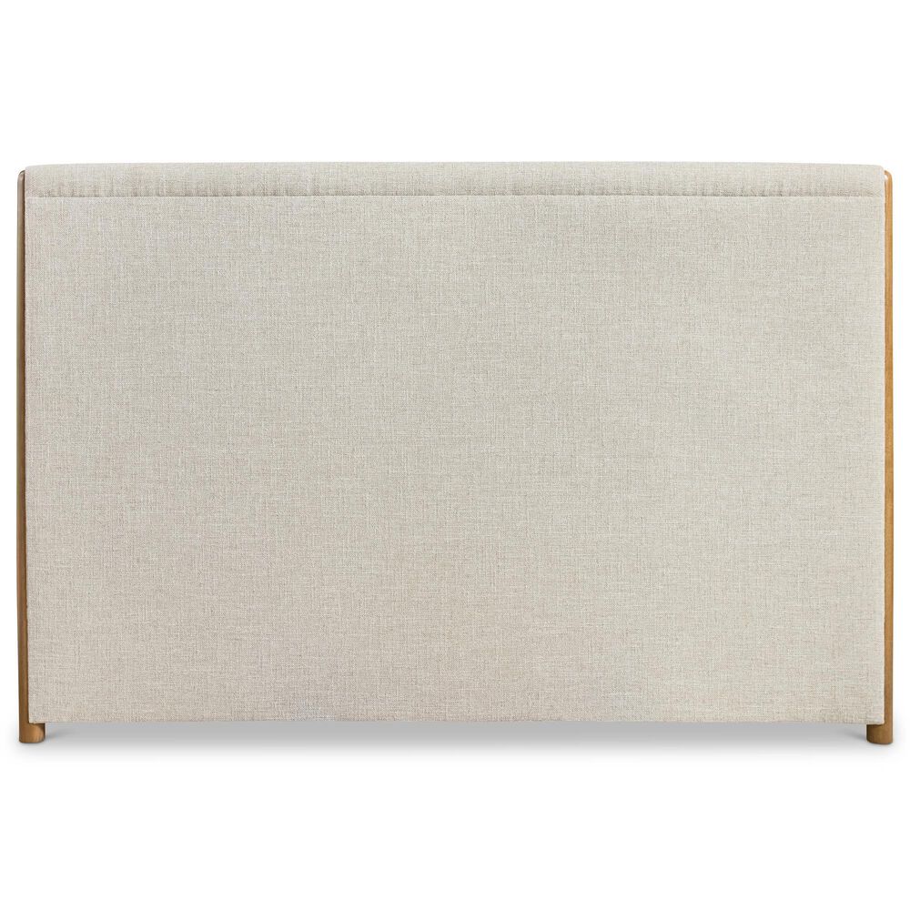 Bernhardt Brasea Queen Upholstered Panel Bed with Dresser and Two Nightstands in Lume, , large