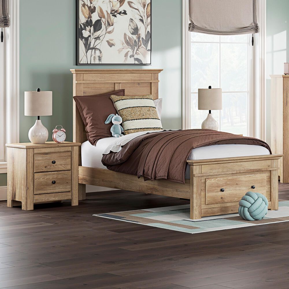 Ashley Makidern 2-Piece Twin Storage Bedroom Set with Drawer in Natural Brown, , large