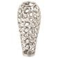 Maple and Jade 19" Cutout Coral Decorative Vase in Satin Silver, , large