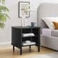 Modway Cadence Open 2 Shelves Nightstand in Black, , large