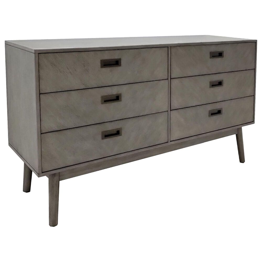Safavieh Donald 6 Drawer Dresser in Light Grey, , large