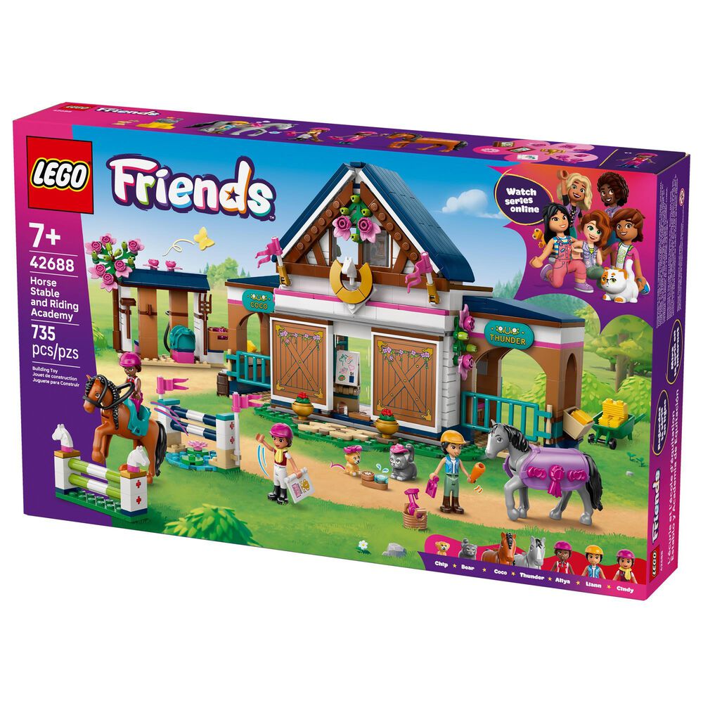 LEGO Friends Horse Stable and Riding Academy Building Set, , large