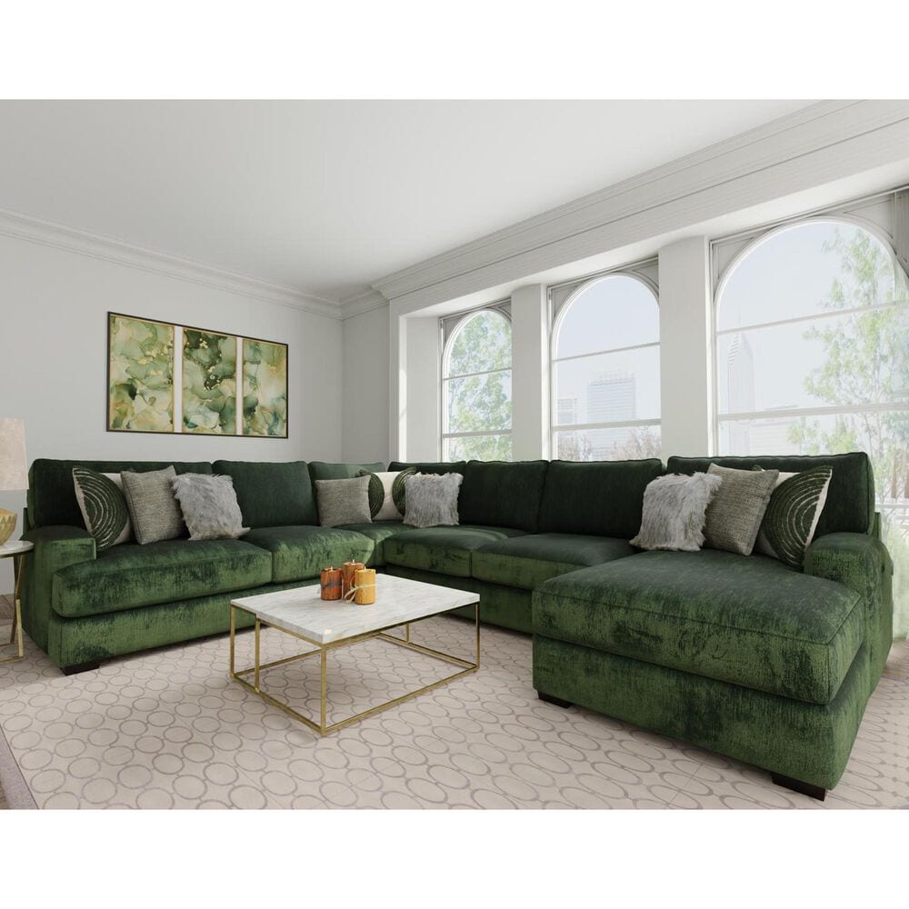 Henderson Central Park 3-Piece Stationary Left-Facing Sectional with Chaise in Lucious Pine, , large