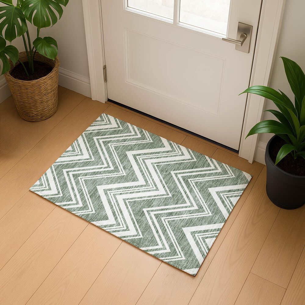 Dalyn Rug Company The Reserve TR17 Pewter 1&#39;8&quot; x 2&#39;6&quot; Indoor/Outdoor Area Rug, , large