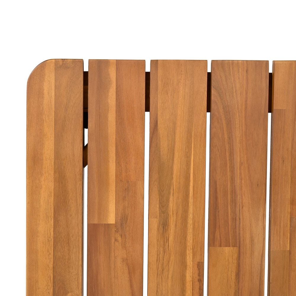Hearth and Haven Outdoor 63" Rectangular Dining Table in Teak - Table Only, , large
