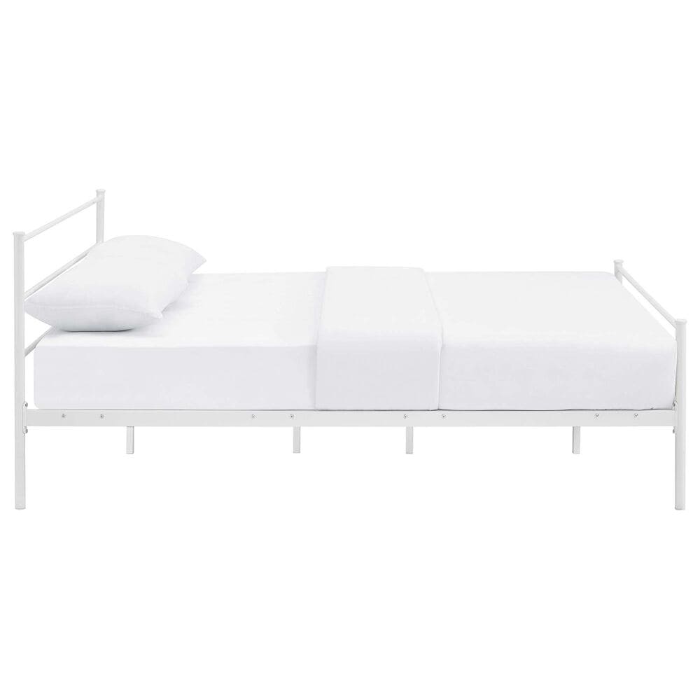 Modway Alina Queen Platform Bed Frame in White, , large