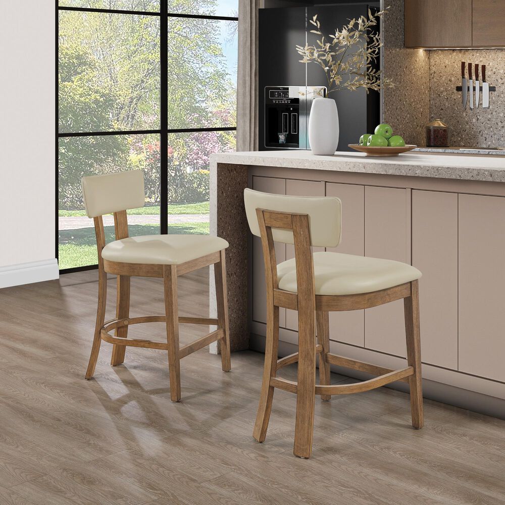 Valor Living Hanson 26" Counter Stool in Taupe, , large