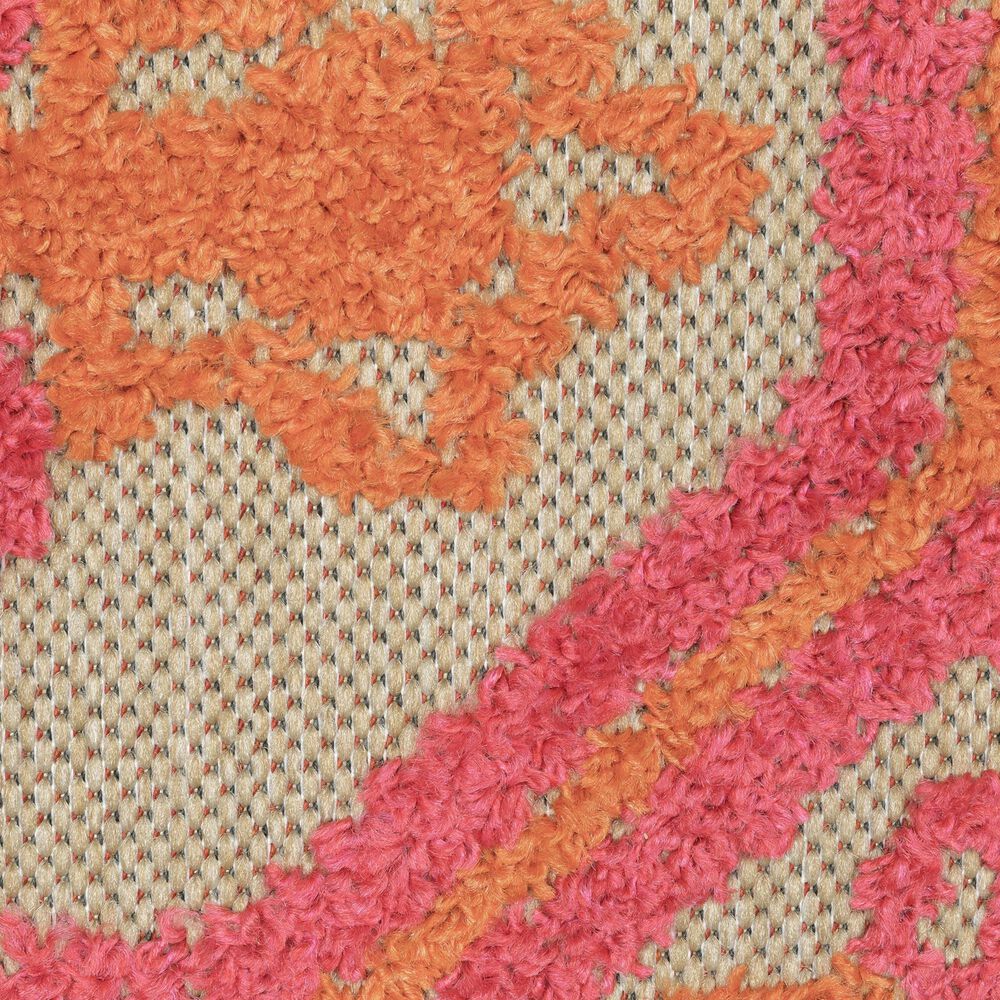 Oriental Weavers Cayman Sand and Pink 3'10" x 5'5" Indoor/Outdoor Area Rug, , large