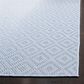 Safavieh Bermuda Geometric 2" x 6" Light Blue and Cream Indoor/Outdoor Area Performance Rug, , large