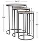 Uttermost Erik Nesting Tables in Aged Black and Antiqued Nickel, , large