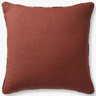 Loloi 22" Square Throw Pillow in Brick, , large