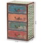 Baxton Studio Amandine 4-Drawer Accent Storage Cabinet in Multicolor, , large