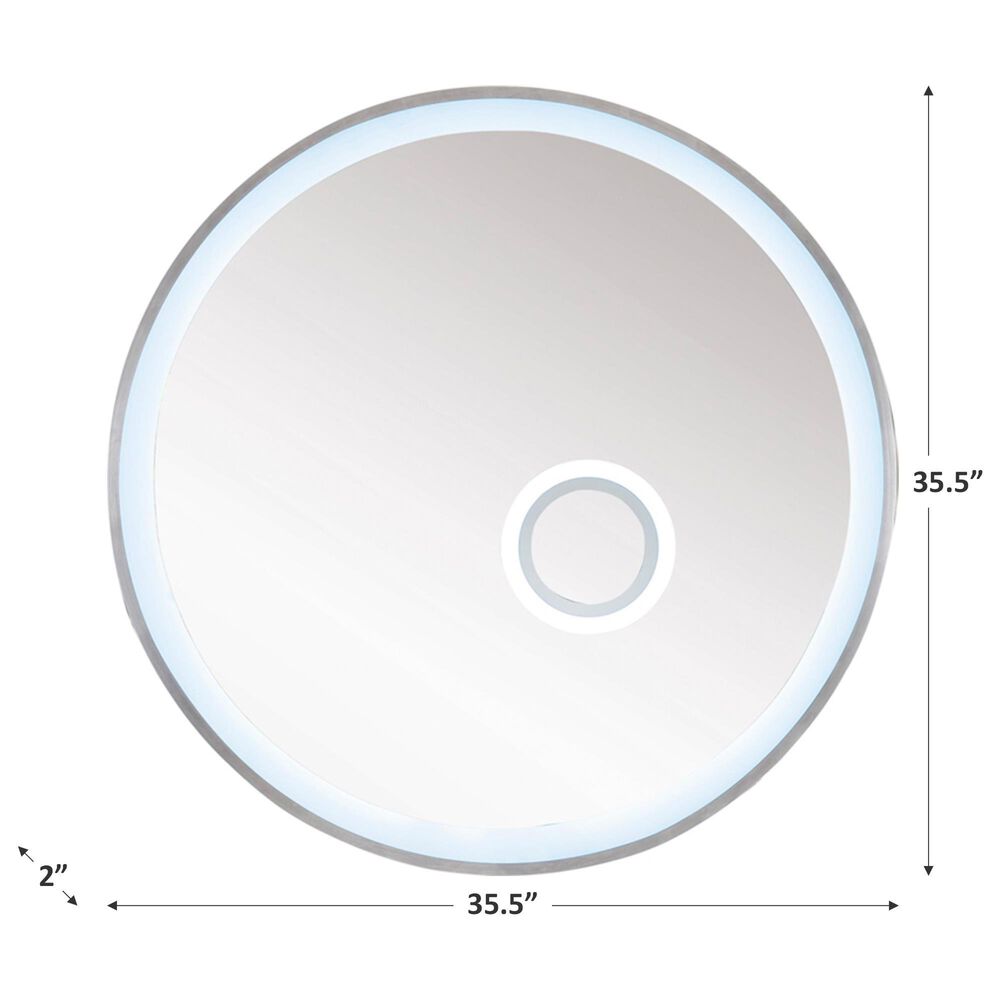 James Martin Radiance Mirror in Brushed Nickel, , large