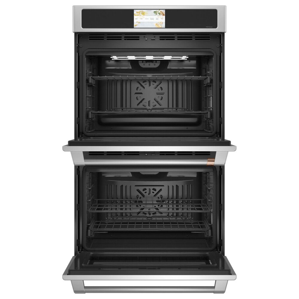 Cafe 2-Piece Kitchen Package with 30" Smart Built-In Convection Double Wall Oven and 36" Electric Cooktop in Stainless Steel, , large