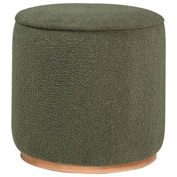 Coaster Zena Round Ottoman in Green, , large