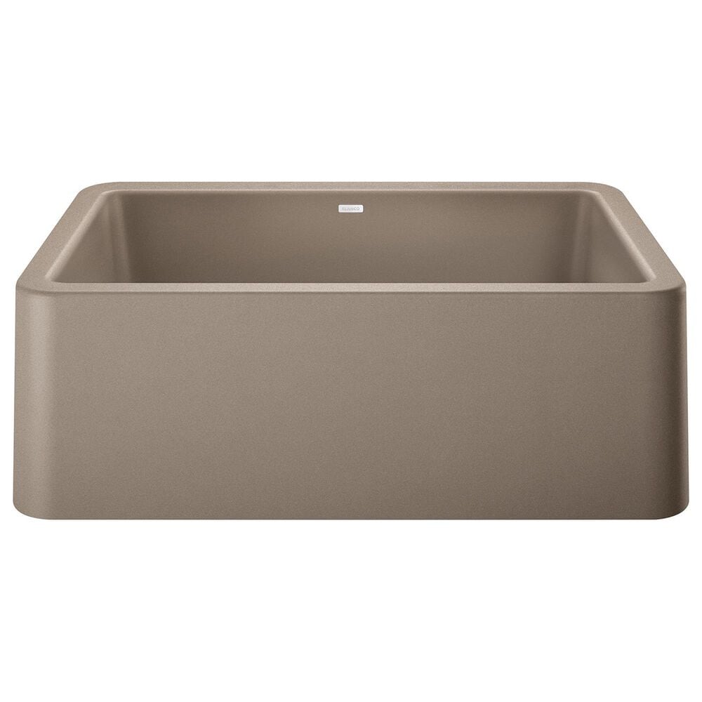 Blanco Ikon 30" Apron Single Bowl Farmhouse Sink in Truffle, , large