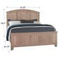 Viceray Collections Woodbridge King Panel Bed in Clear Maple, , large