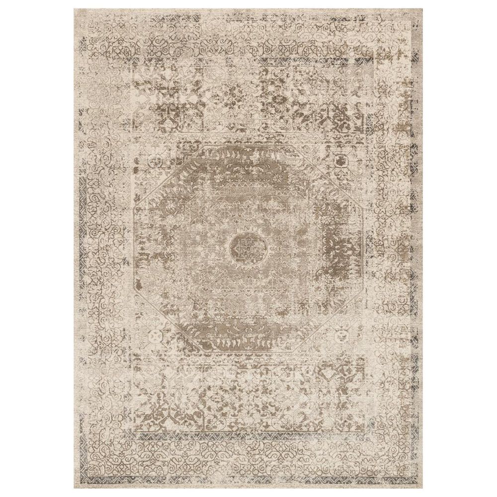 Loloi Century CQ-01 3"7" x 5"7" Taupe and Sand Area Rug, , large