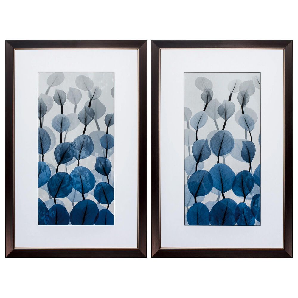 Propac "Blue Leaves" Wall Art in Blue (Set of 2), , large