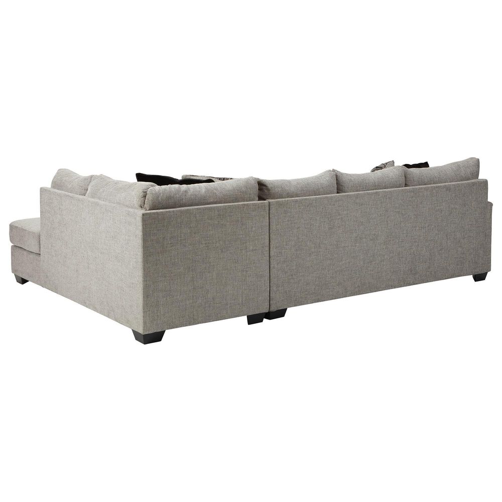 Ashley Megginson 3-Piece Left Facing U-Shaped Sectional with Sofa Chaise and Storage Ottoman in Storm, , large