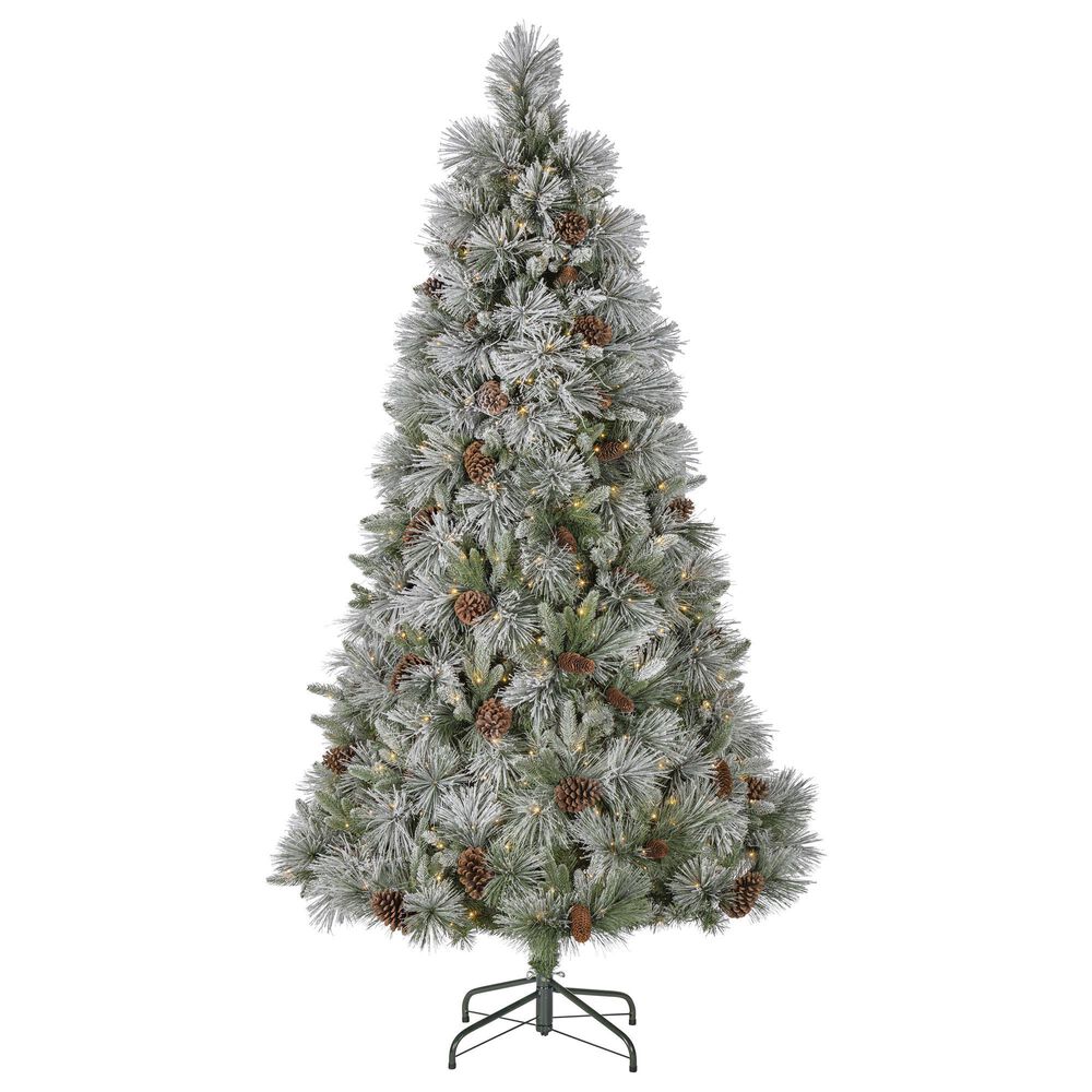 The Gerson Company 5" Pre-Lit Lightly Snowbell Pine Christmas Tree in Green, , large
