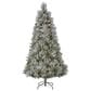 The Gerson Company 5" Pre-Lit Lightly Snowbell Pine Christmas Tree in Green, , large