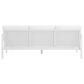 Linon Home Decor Holland Outdoor Sofa with White Cushions in White, , large