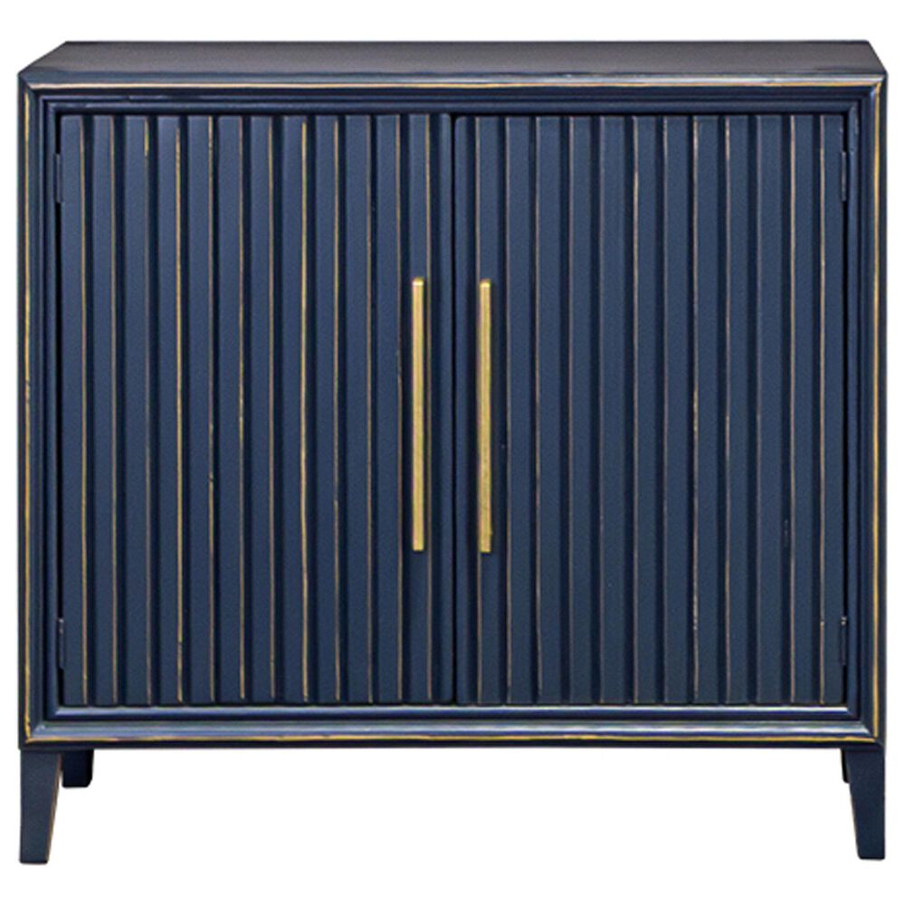 Rustic Root Riley Small Storage Cabinet in Blue, , large
