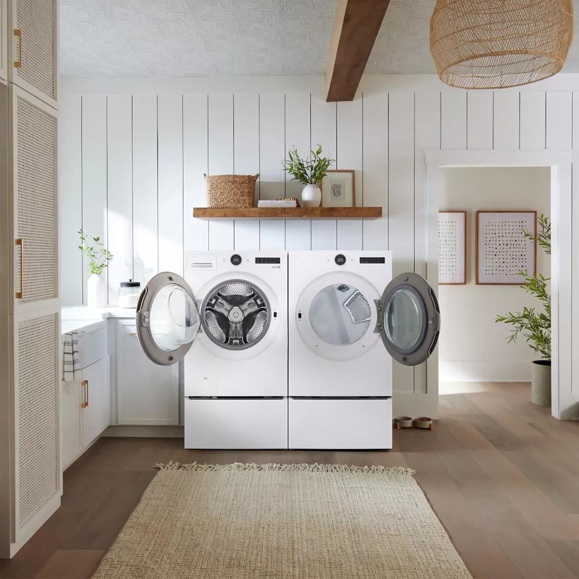 Pedestal for lg washer and dryer white on sale