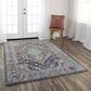 RIZZY Signature 10" x 13" Gray and Multicolor Area Rug, , large