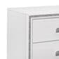 Global Furniture USA Lily 2-Drawer Nightstand in White and Glitter, , large