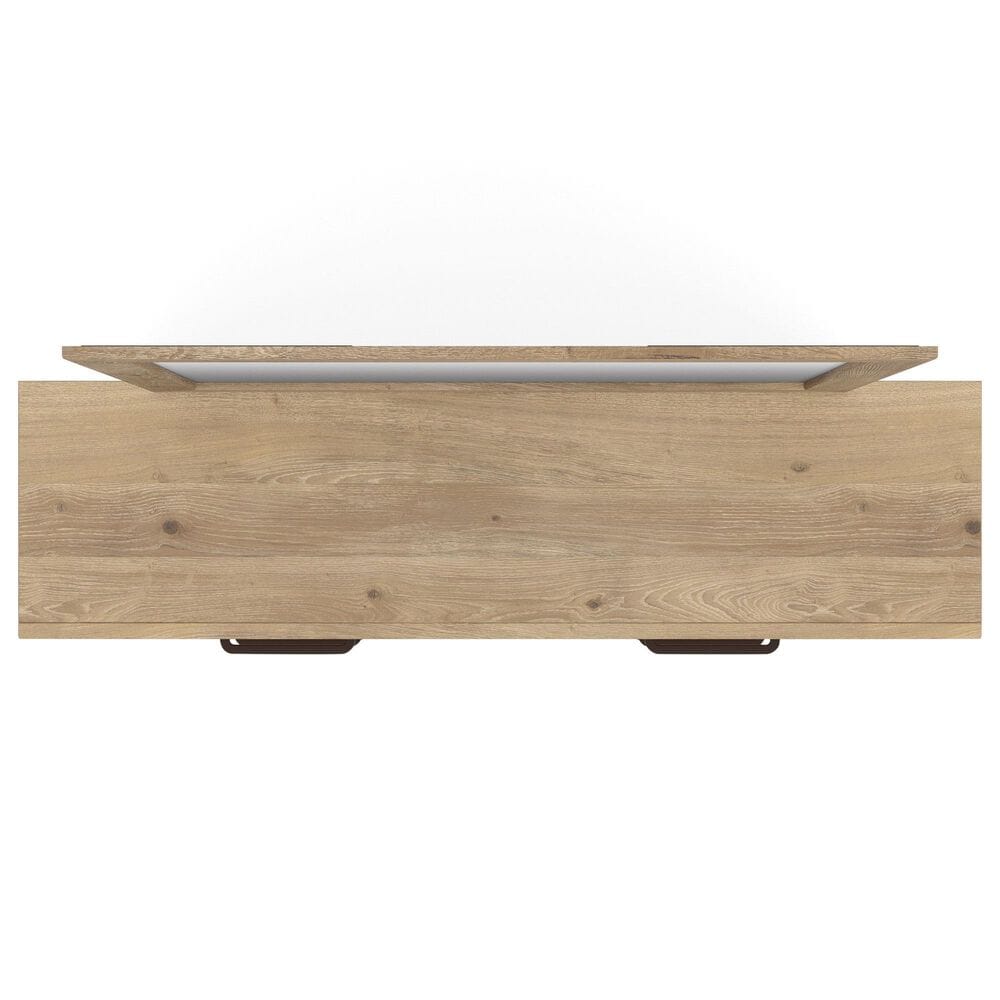 Ashley Brozmont Dresser and Mirror in Natural Brown, , large