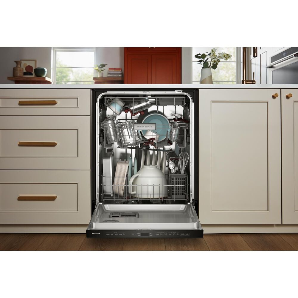 KitchenAid 24&quot; Max Jets Third Rack Dishwasher with Advanced ProDry System and Pocket Handle in Black Ore, , large