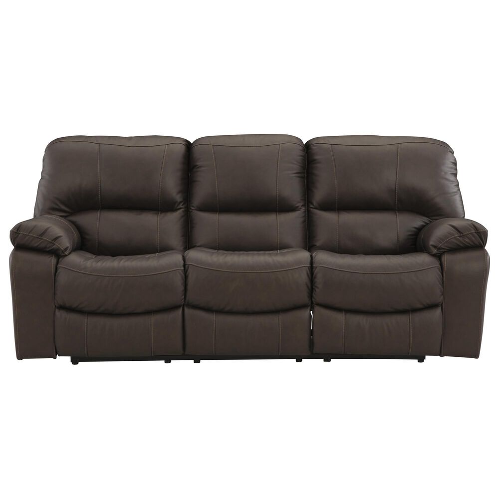 Ashley Leesworth 2-Piece Power Reclining Living Room Set in Dark Brown, , large