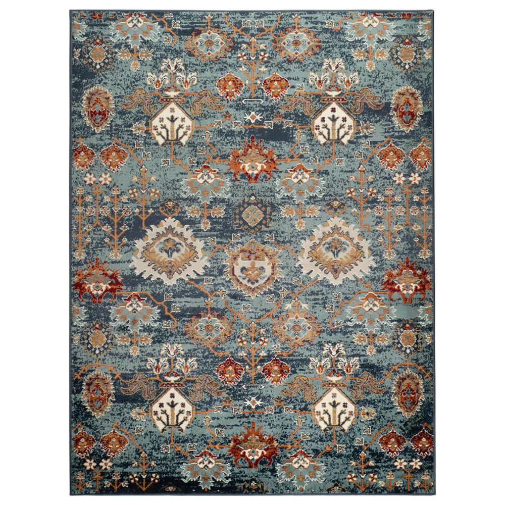 Amer Rugs Allure 2" x 3" Teal Blue Area Rug, , large