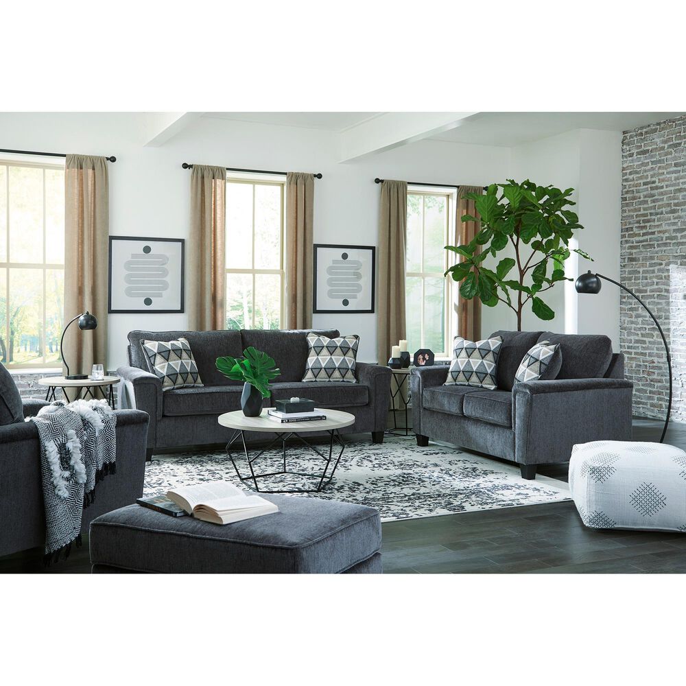 Ashley Abinger Stationary Queen Sofa Sleeper in Smoke, , large