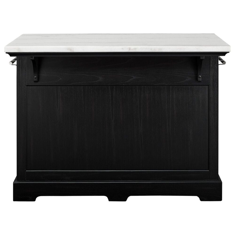 Steve Silver Aspen Kitchen Island in Ebony and White, , large