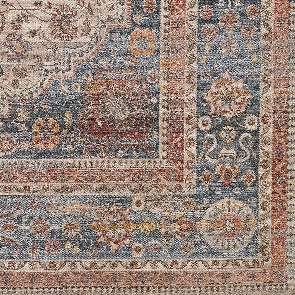 Momeni Izmir 2&#39;6&quot; x 8&#39; Blue, Cream and Rust Runner, , large