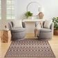 Nourison Positano Southwestern Natural 5" x 7" Indoor/Outdoor Area Rug, , large