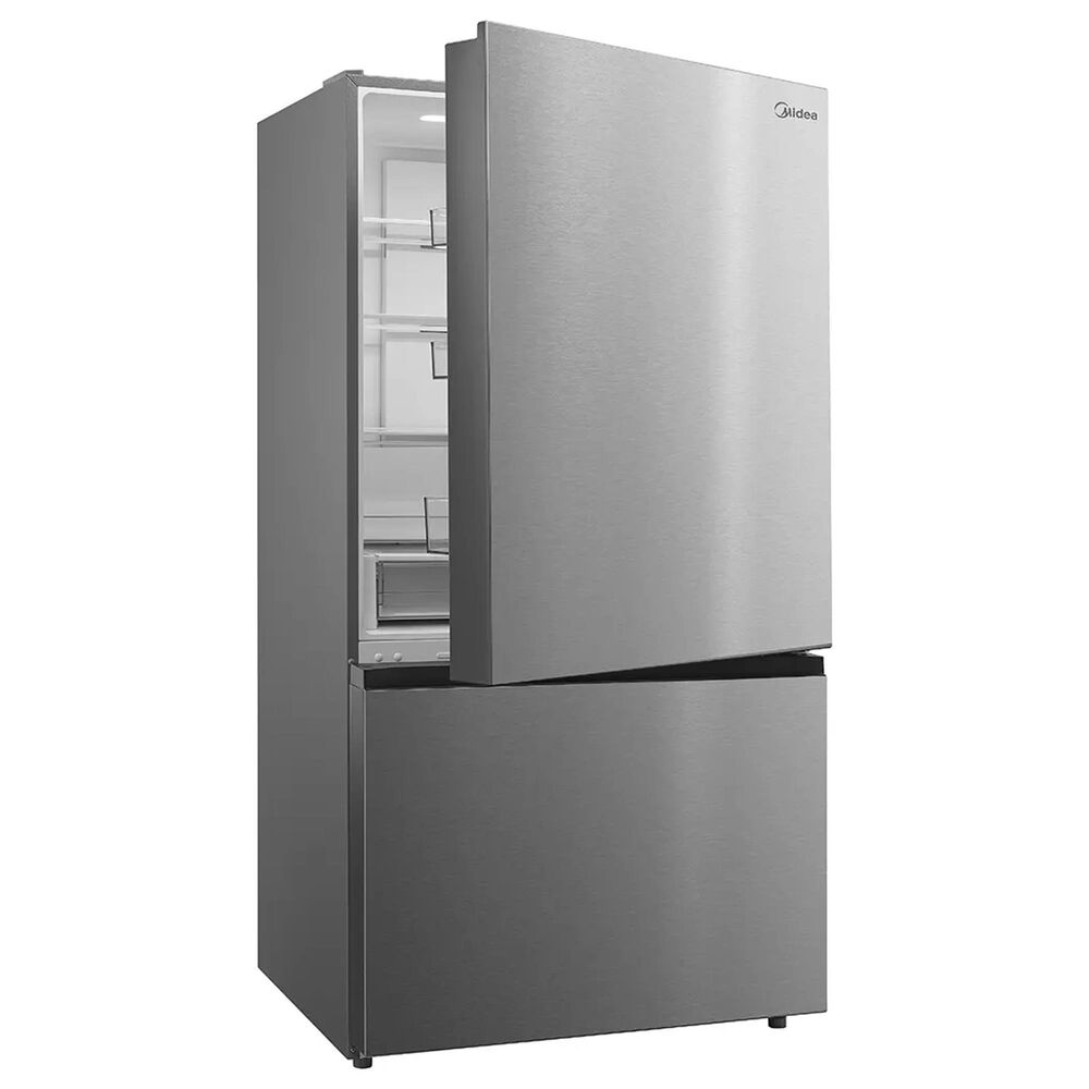 Midea 23 Cu. Ft. Counter-Depth Bottom-Freezer Refrigerator in Stainless Steel, , large