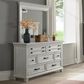 Mayberry Hill McCoy Dresser and Mirror in Antique White, , large