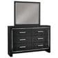 Ashley Kaydell 3-Piece Queen Upholstered Bed Set in Black and Dark Gray, , large
