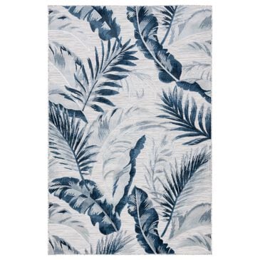 Safavieh Cabana CBN452N 6"6" x 9"6" Grey and Navy Indoor/Outdoor Area Performance Rug, , large