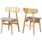 Baxton Studio Tarana Side Chair in Natural Oak and Light Brown (Set of 2), , large