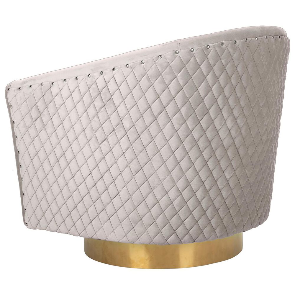 Safavieh Clara Swivel Tub Chair in Pale Taupe, , large