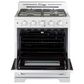 Unique Appliances Classic Retro 30" Pro Convection Gas Range in Marshmallow White, , large