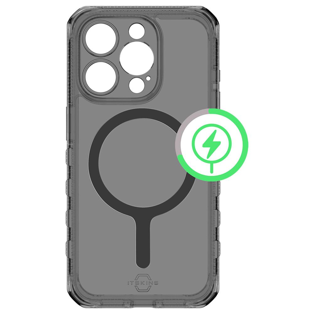 ITSkins Supreme R Clear MagSafe Case for Apple iPhone 15 Pro Max in Grey, , large