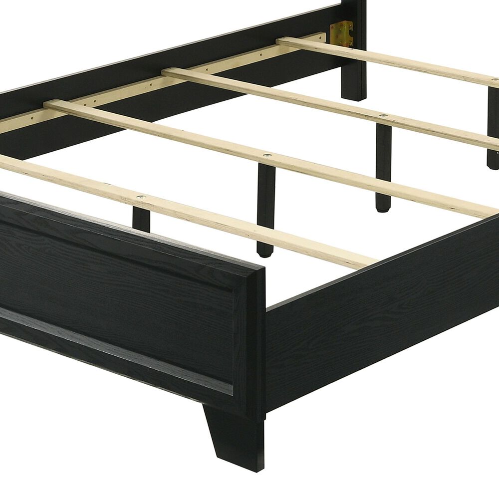 Crown Mark Charlie King Panel Bed in Charcoal, , large